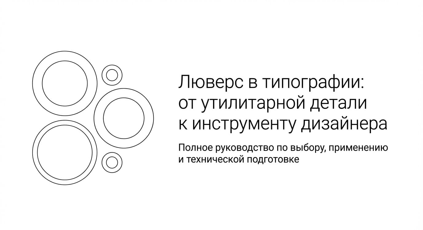 Люверсы в типографии: виды, преимущества и применение