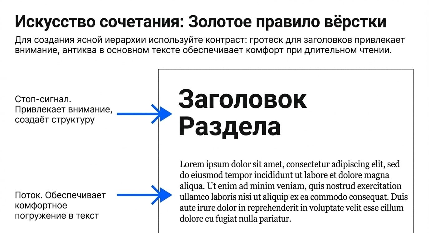 Засечка в типографии: что это, виды и роль в шрифтах