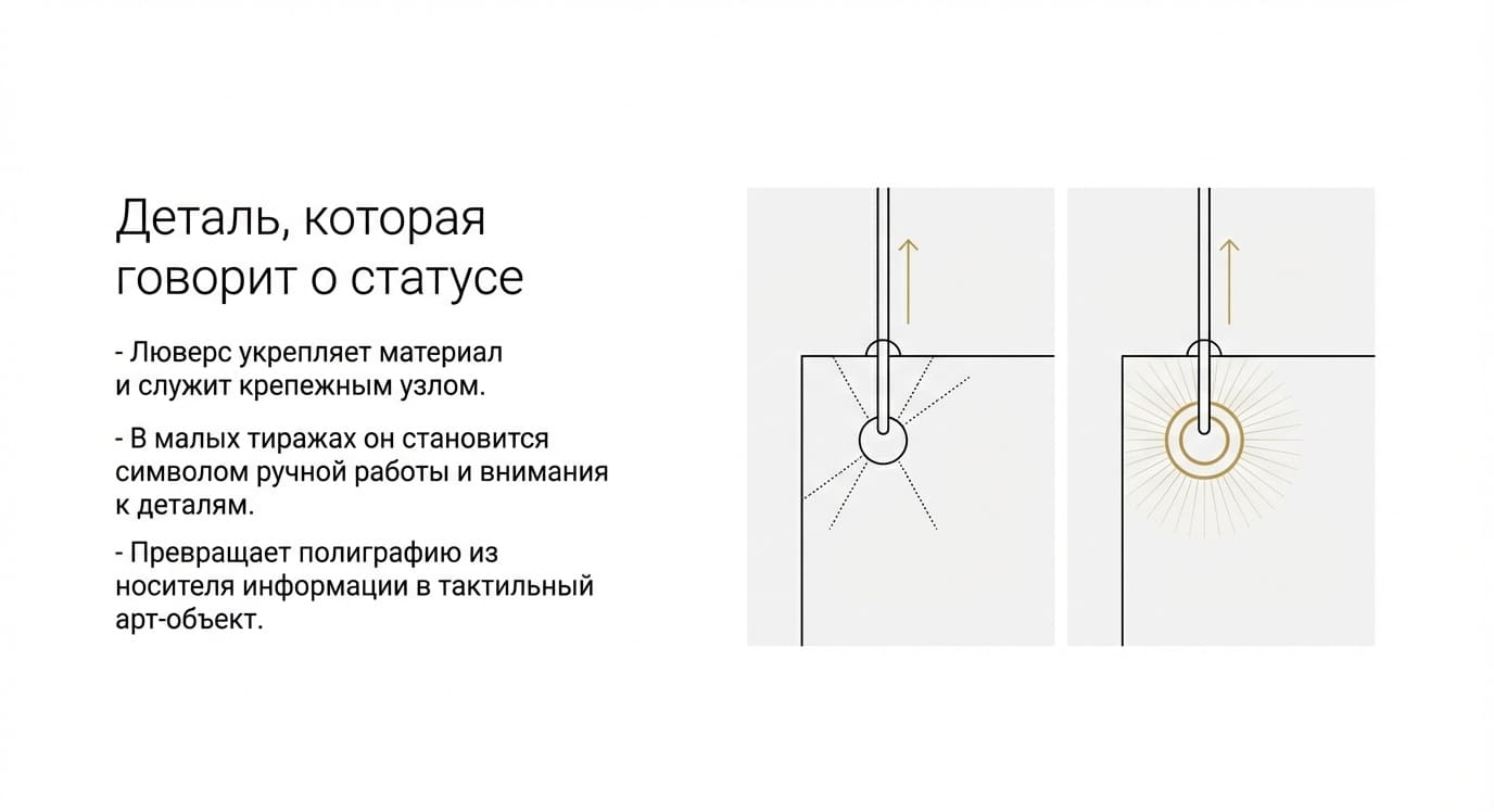 Люверсы в типографии: виды, преимущества и применение