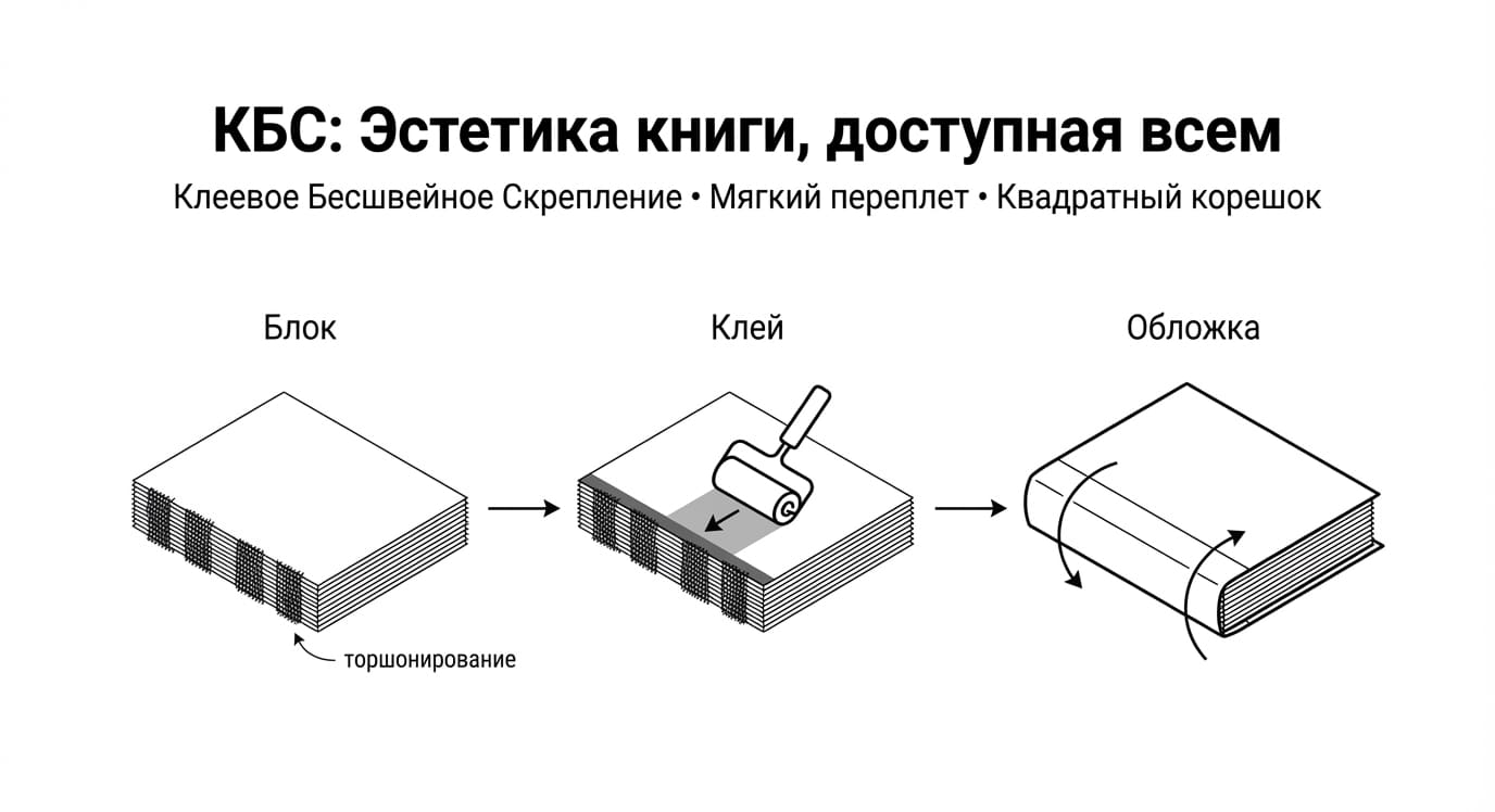 Сколько страниц нужно, чтобы склеить брошюру на КБС?