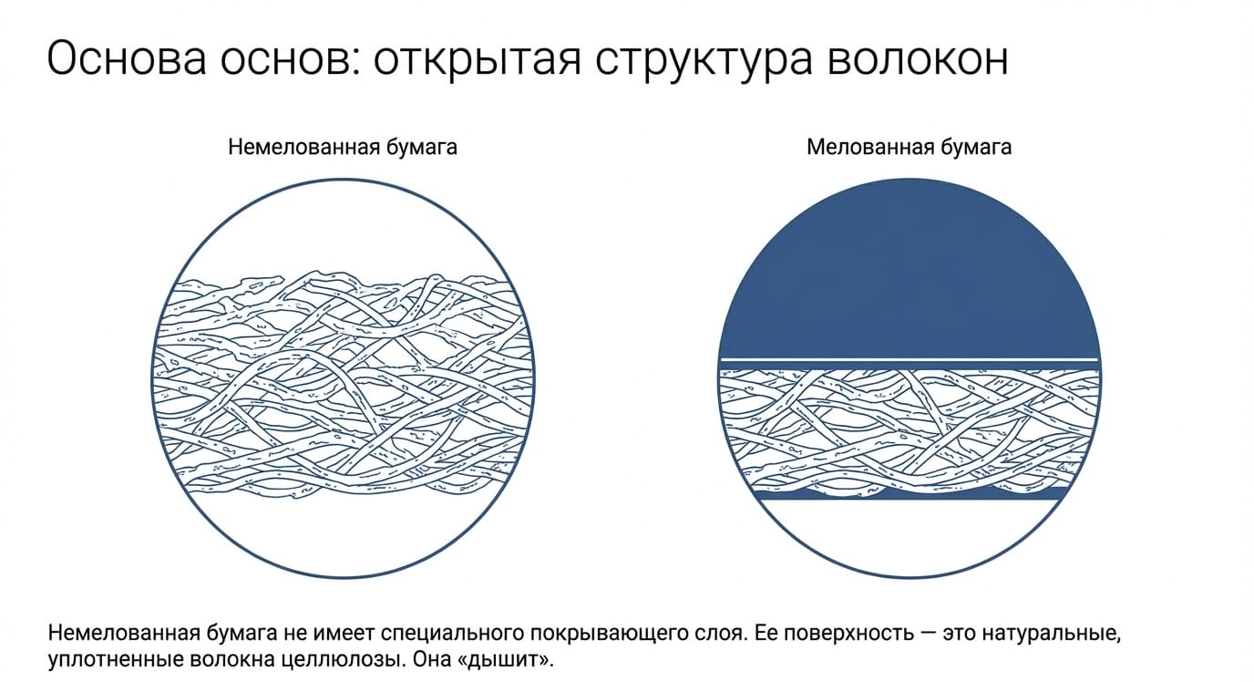 Немелованная (каландрированная) бумага: преимущества, виды и применение в типографии