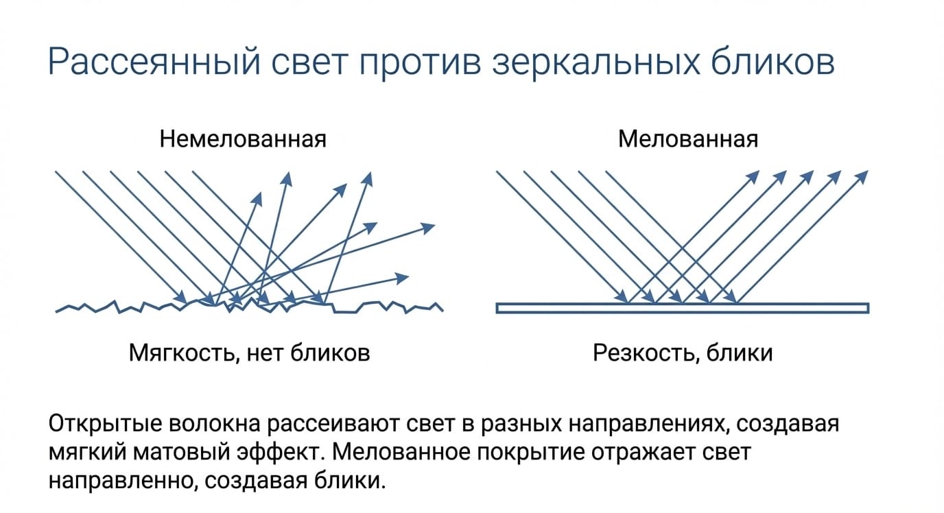 Немелованная (каландрированная) бумага: преимущества, виды и применение в типографии