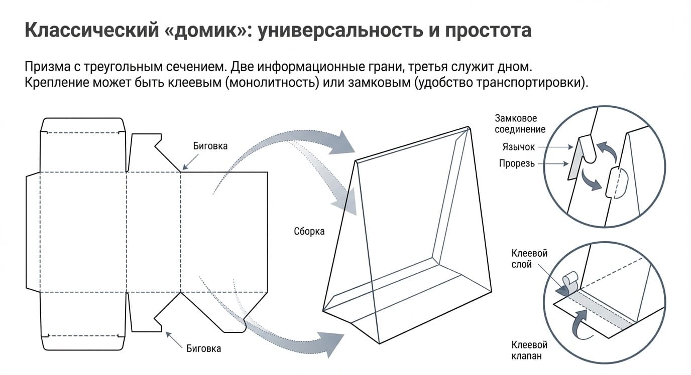 Тейбл-тент: определение, виды и применение в типографии и рекламе