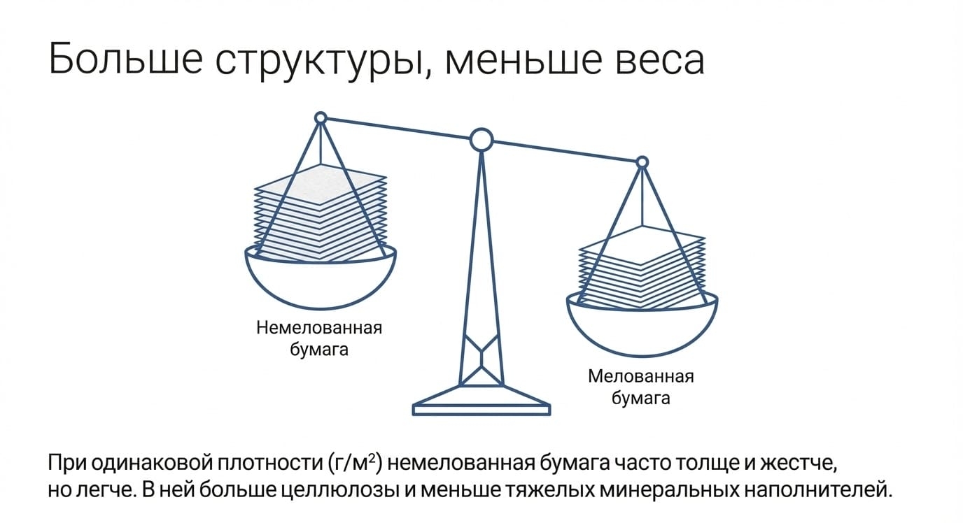 Немелованная (каландрированная) бумага: преимущества, виды и применение в типографии