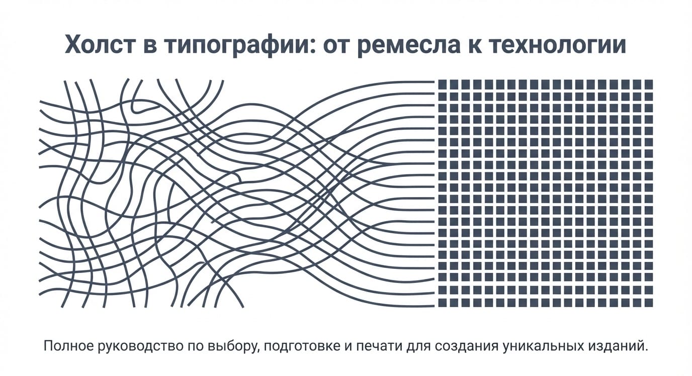 Холст в типографии: виды, состав и применение в печатной промышленности