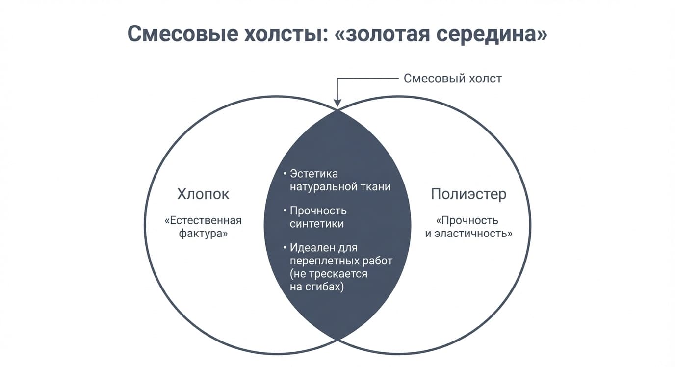 Холст в типографии: виды, состав и применение в печатной промышленности