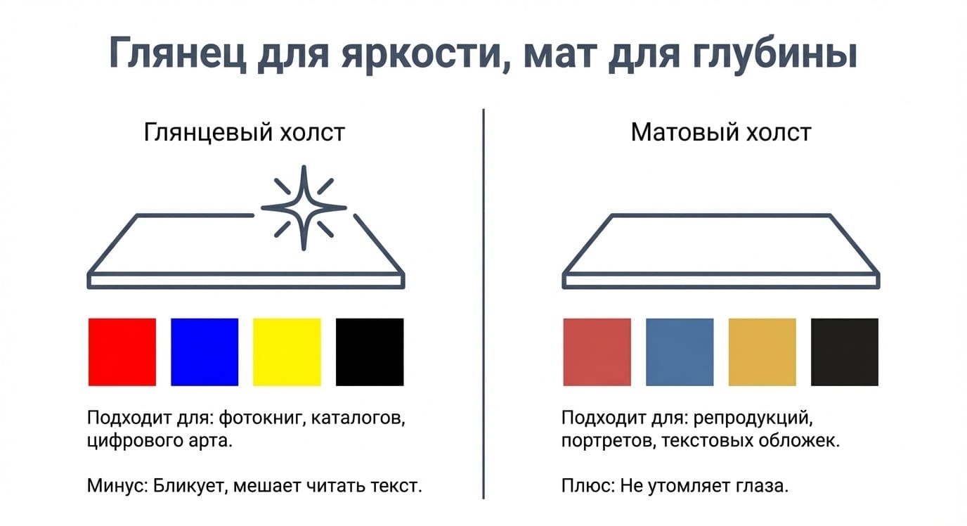 Холст в типографии: виды, состав и применение в печатной промышленности