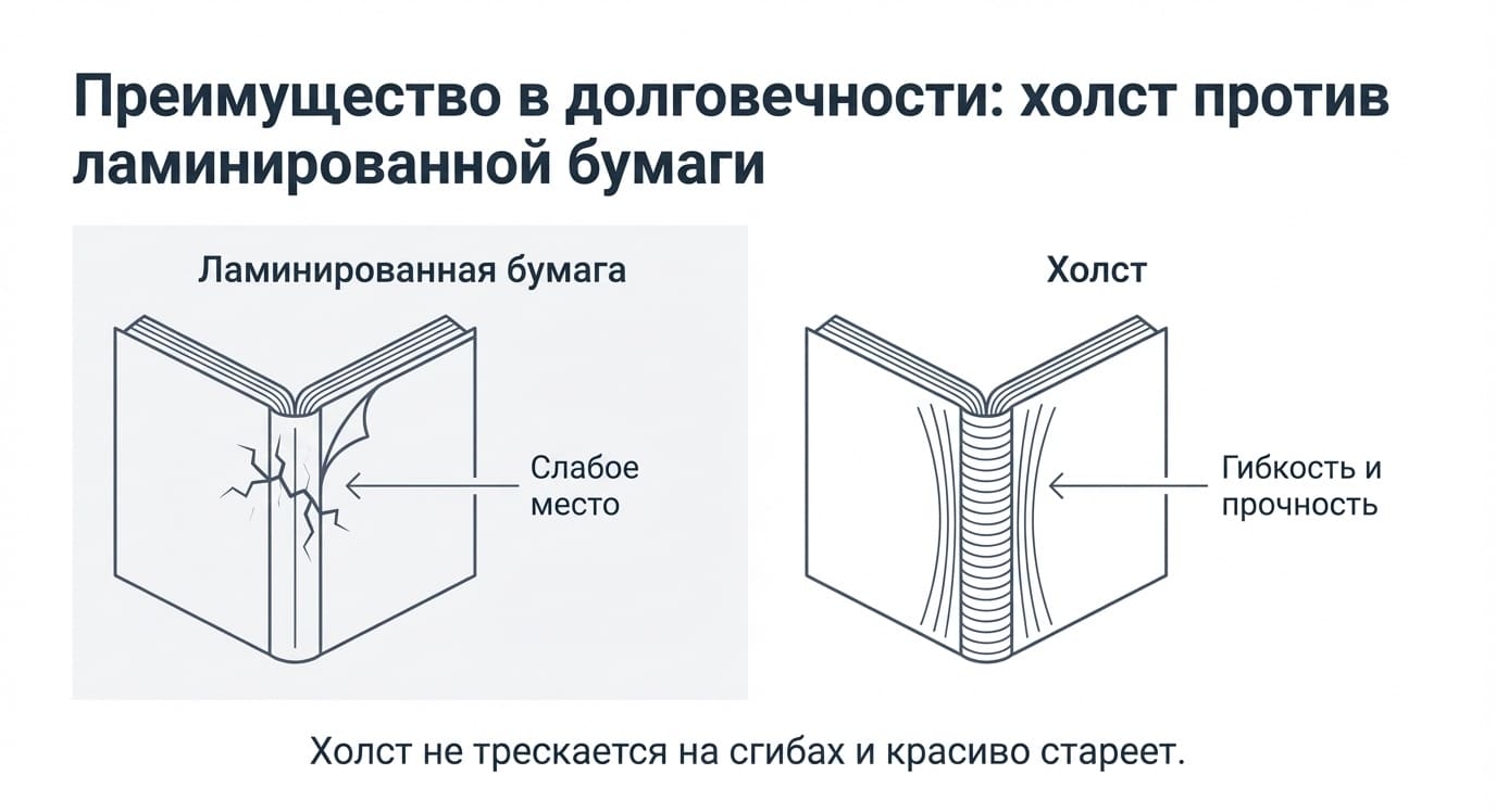 Холст в типографии: виды, состав и применение в печатной промышленности