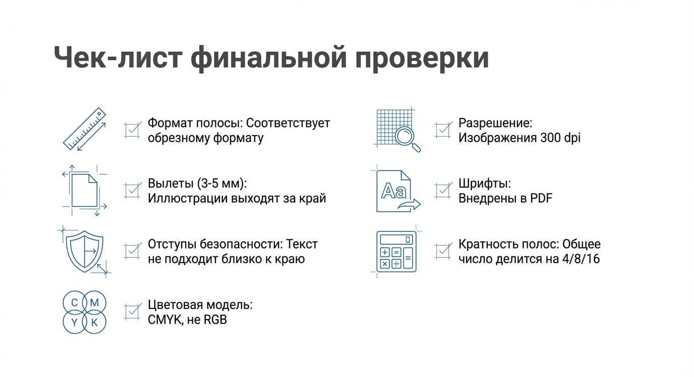 Полоса в типографии