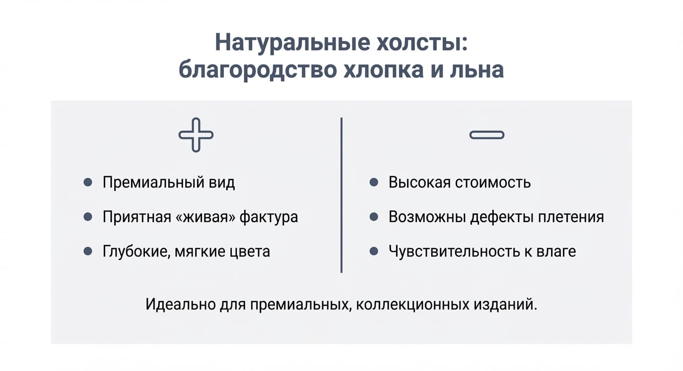 Холст в типографии: виды, состав и применение в печатной промышленности