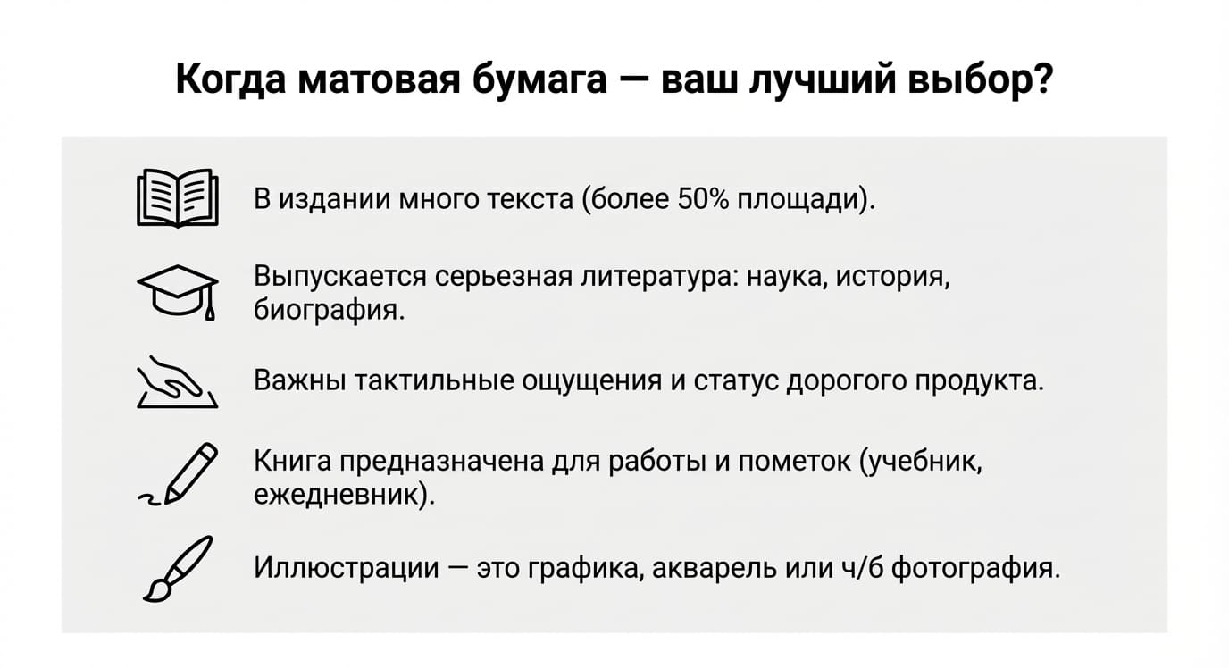 Матовая бумага: преимущества, виды и применение в типографии