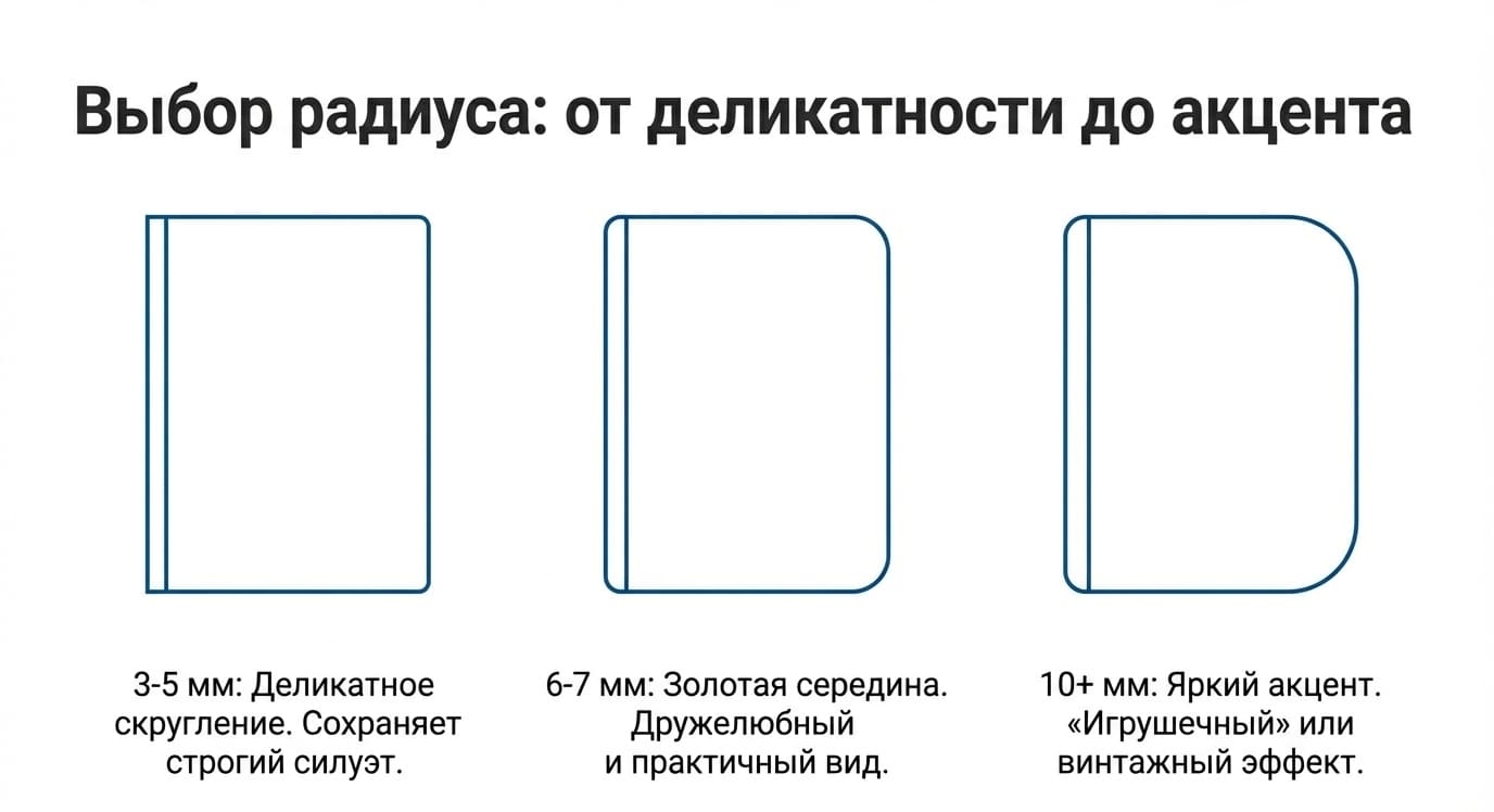 Скругление углов: значение, преимущества и применение в типографии