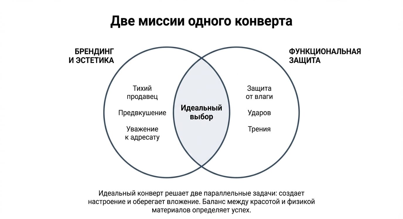 Конверт в типографии: виды, материалы и способы закрытия
