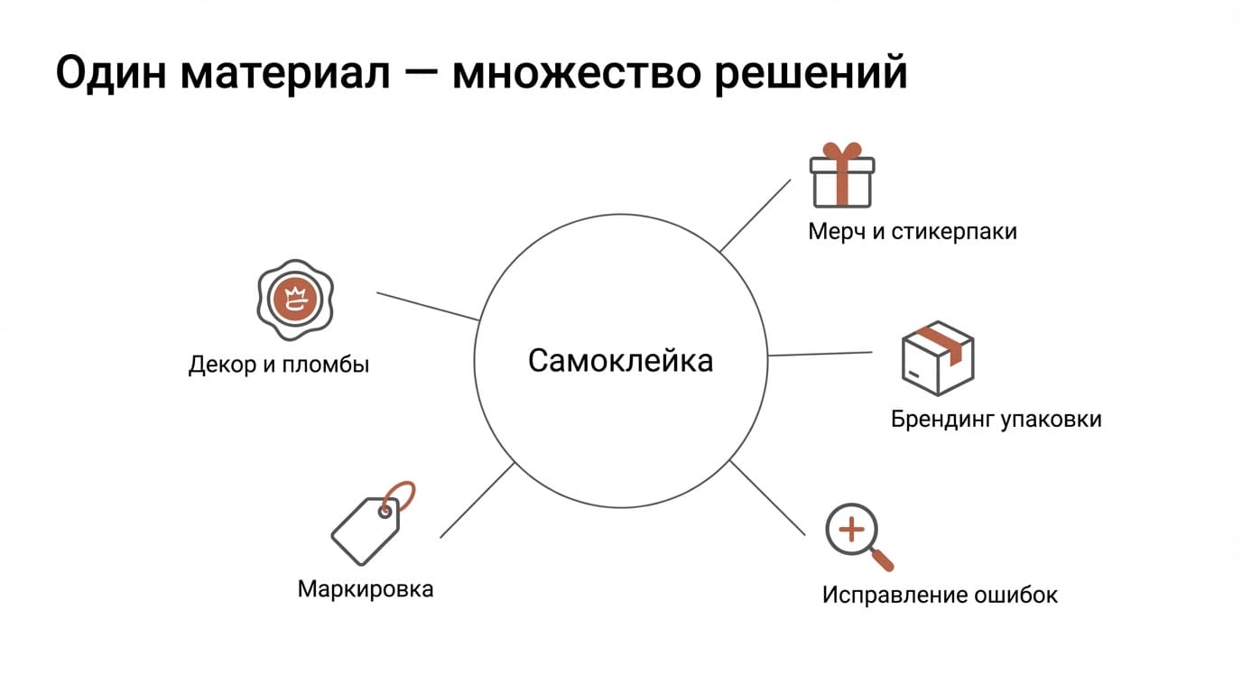 Самоклеящаяся бумага: определение, виды и применение в типографии