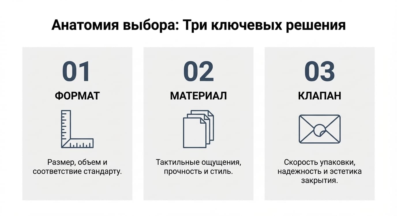 Конверт в типографии: виды, материалы и способы закрытия