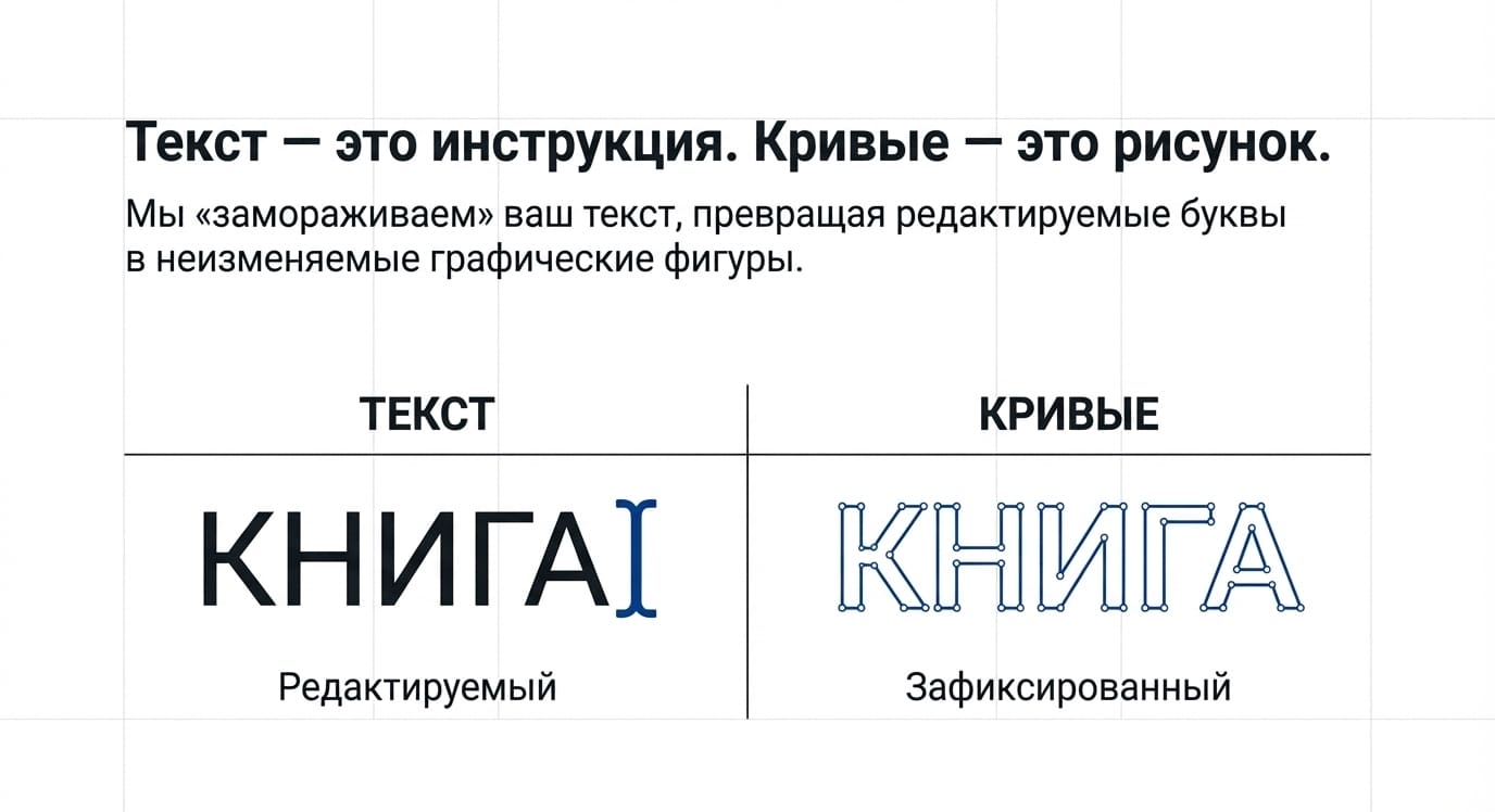 Шрифты в кривые: процесс конвертации и его значение в типографии
